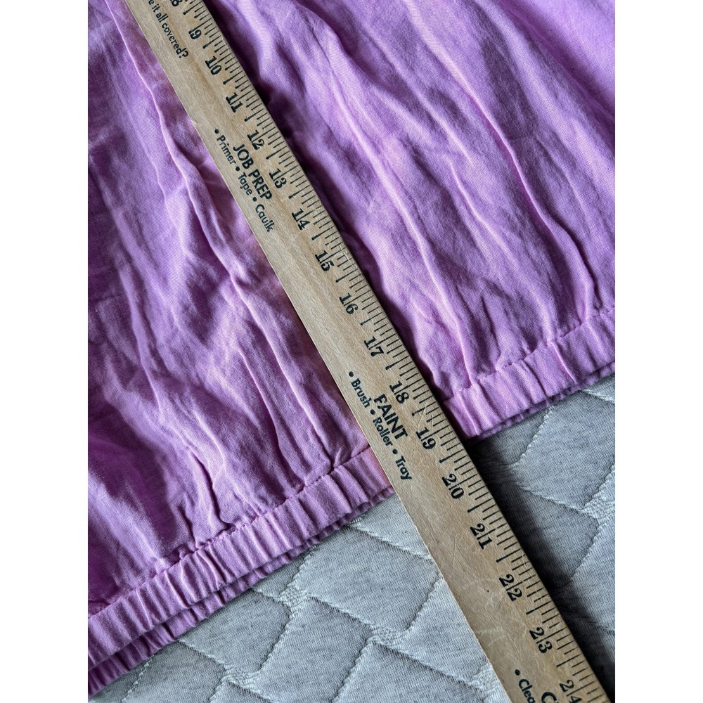 Pact Blouse Womens Large Pink 100%‎ Organic Cotton Gathered Hem Top Sustainable - Picture 5 of 6